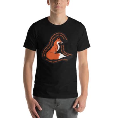 t shirt fox black