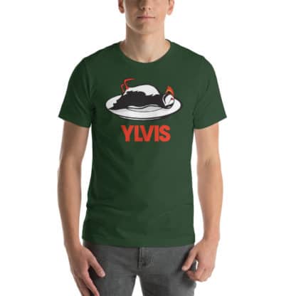 t shirt ylvis bird green