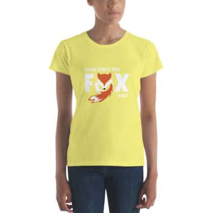 t shirt what does the fox say yellow