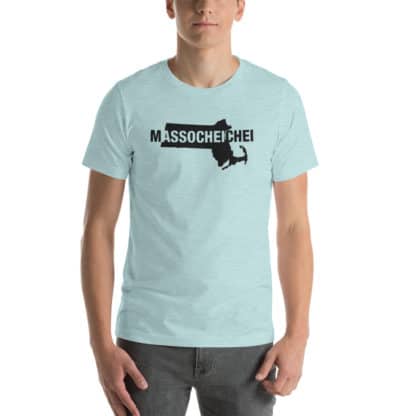 t shirt massocheichei light blue