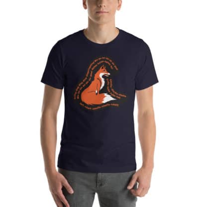 t shirt fox navy