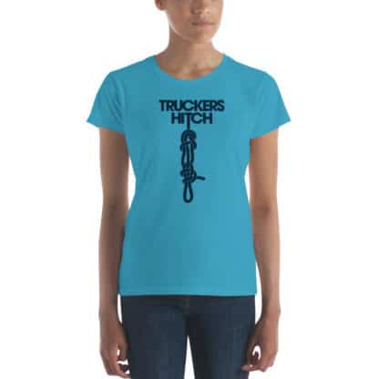 t shirt truckers hitch blue