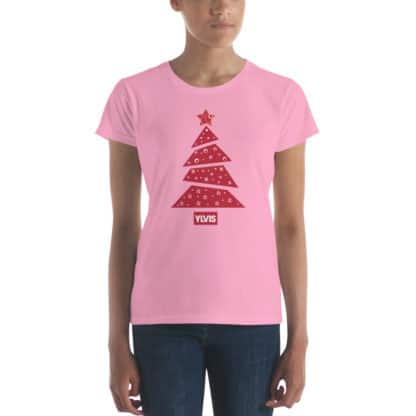 t shirt ylvis tree pink