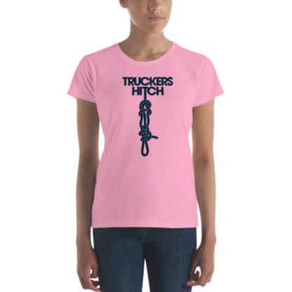 t shirt truckers hitch pink