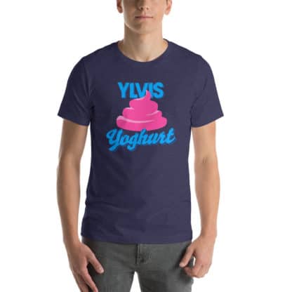 t shirt ylvis yoghurt blue