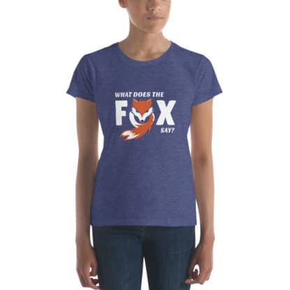 t shirt what does the fox say purple