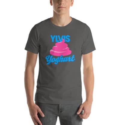 t shirt ylvis yoghurt grey