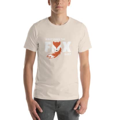 T shirt what does the fox say cream