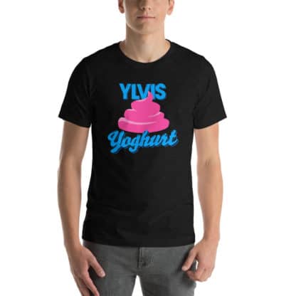 t shirt ylvis yoghurt black