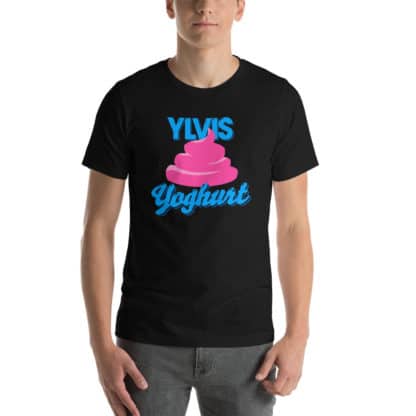 t shirt ylvis yoghurt black