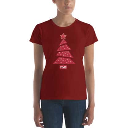 t shirt ylvis tree red