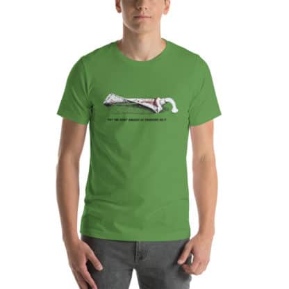 T shirt put the right amount of pressure on it green