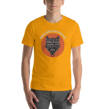 t shirt what does the fox say yellow