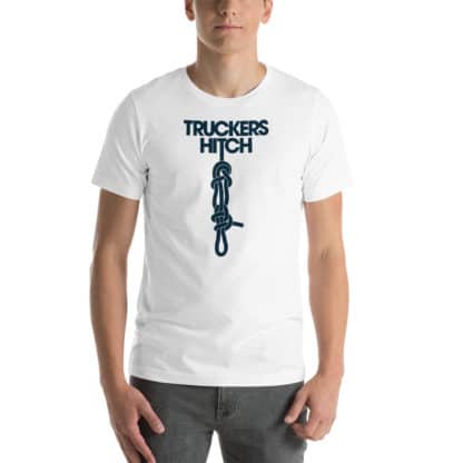 t shirt truckers hitch white