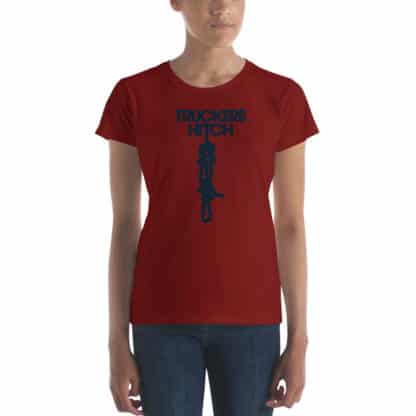 t shirt truckers hitch red