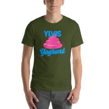 t shirt ylvis yoghurt green