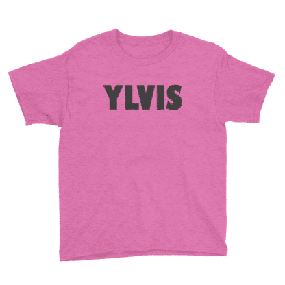pink tshirt text ylvis