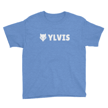 fox t shirt text ylvis blue