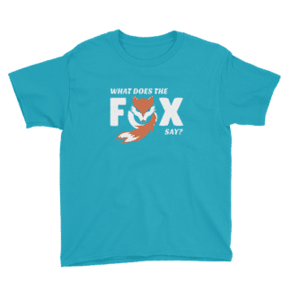 what does the fox say t shirt blue