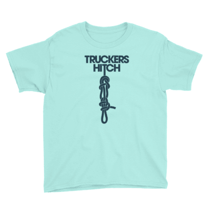 T shirt truckers hitch aqua