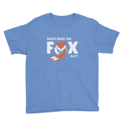 what does the fox say t shirt blue