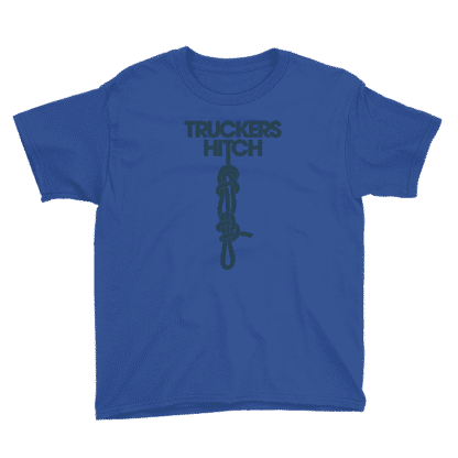 T shirt truckers hitch blue