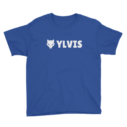 fox t shirt text ylvis blue