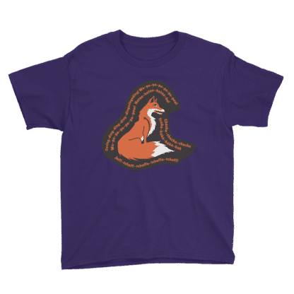 purple fox t shirt