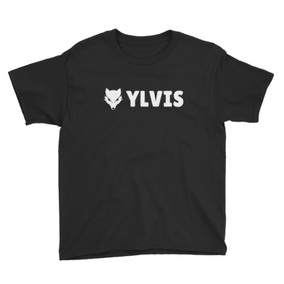 fox t shirt text ylvis black