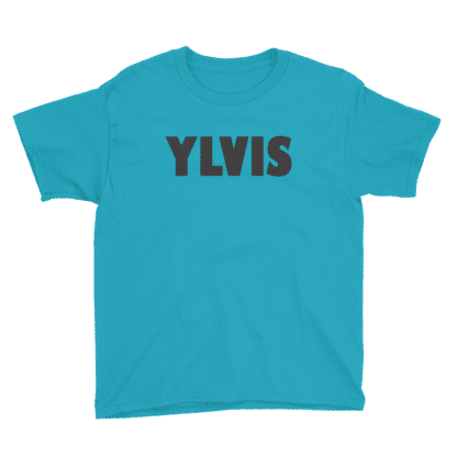 teal tshirt text ylvis