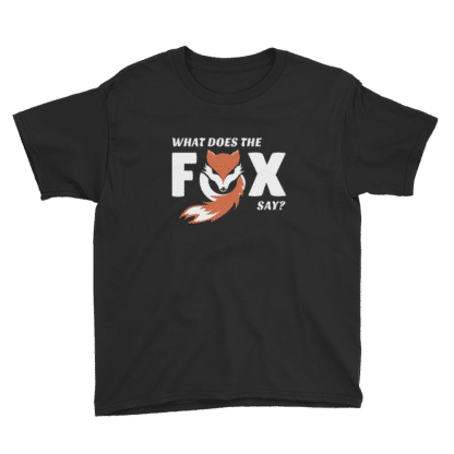 what does the fox say t shirt black