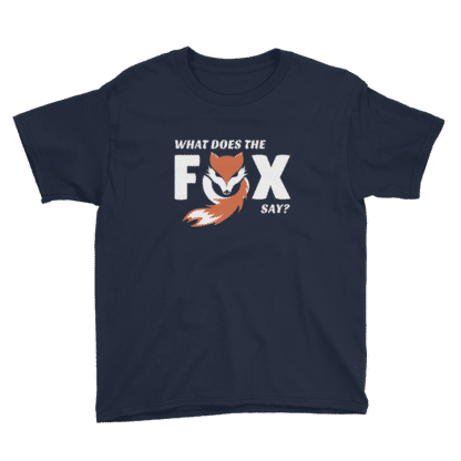 what does the fox say t shirt navy
