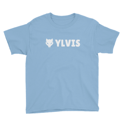 fox t shirt text ylvis blue