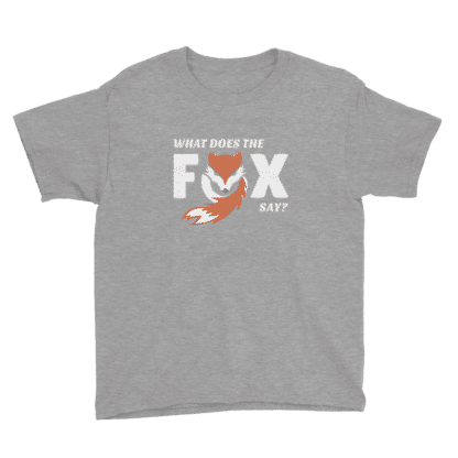 what does the fox say t shirt grey