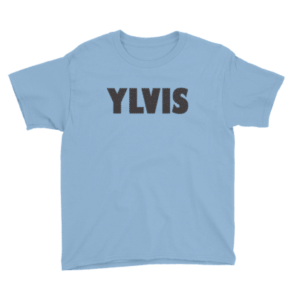 blue tshirt text ylvis