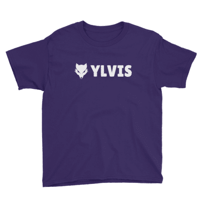 fox t shirt text ylvis purple